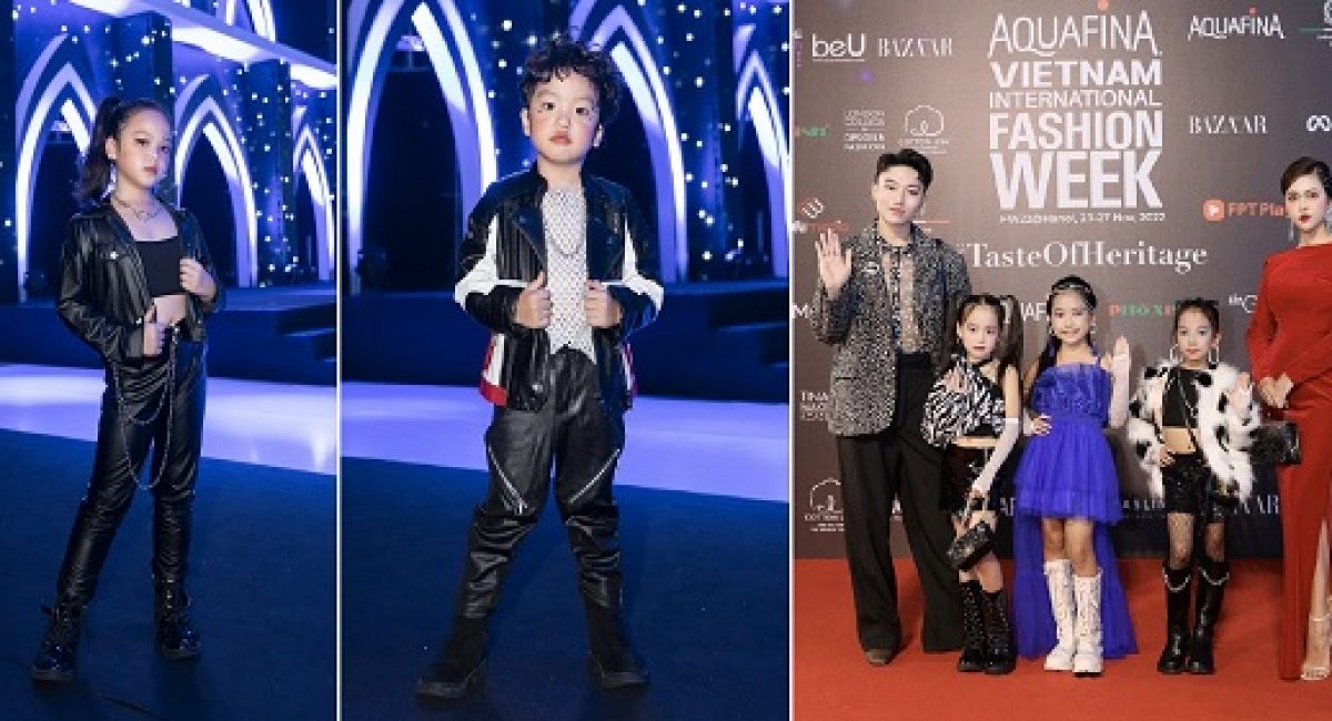 Dàn Model Kids Pro ‘đổ bộ’ tại thảm đỏ Tuần lễ thời trang quốc tế 2022