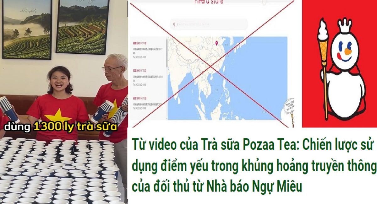 Từ video của Trà sữa Pozaa Tea: Chiến lược sử dụng điểm yếu trong khủng hoảng truyền thông của đối thủ từ Nhà báo Ngự Miêu